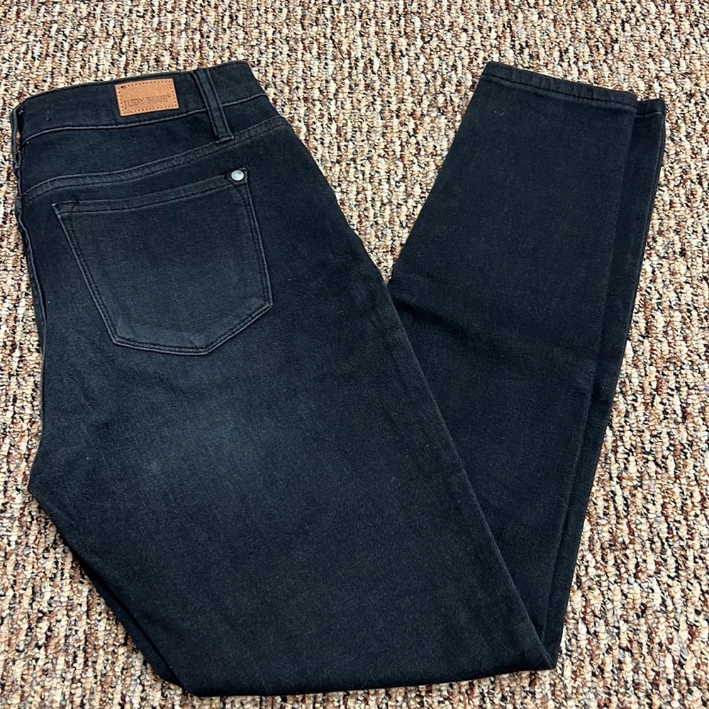 JUDY BLUE BLACK SKINNY FIT BLACK STRETCH JEANS WOMENS SIZE 5/27